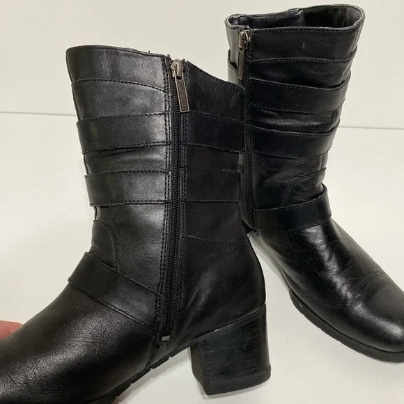 Harley Davidson Holly Black Leather Boots - Picture 4 of 17